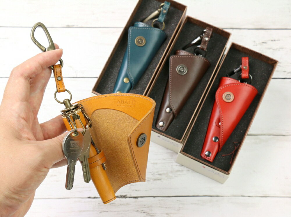 【こだわりの革アイテム】【選べる4色】【唯一無二のキーケース】キーコロネ 牛革 本革 レザー タンニンなめし革 おしゃれ 可愛い デザイン アクセサリー 贈り物 プレゼント 新潟県 村上市 1087019 1087020 1087021 1087022