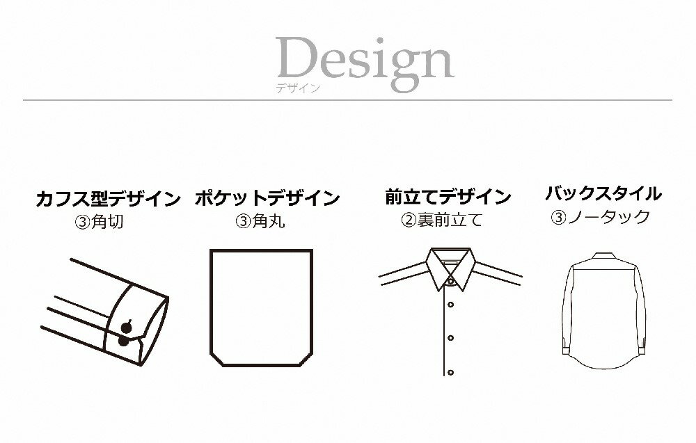 【ふるさと納税】【選べるサイズS~8L】【形態安定】ケアも簡単！安心して着れる綿ポリ混紡メンズ用ドレスシャツ 衿型ワイドカラー（ホリゾンタル）ドレスシャツ ワイシャツ Yシャツ ギフト 贈り物 プレゼント ビジネス 仕事 日本縫製 新潟県 村上市 送料無料 1080053 サムネイル2