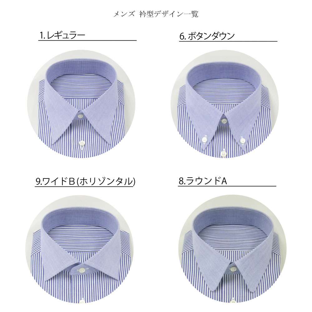 【ふるさと納税】国内縫製オーダーメンズ用ドレスシャツ（綿50％、ポリエステル50％配合）　ワイシャツ Yシャツ フェールムラカミ 日本縫製 新潟県 村上市 1080002 サムネイル3