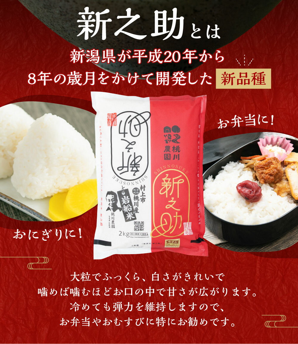 【ふるさと納税】【新米受付・令和8年産米】新潟県 村上市産 特別栽培米 新之助 【選べる容量】6kg・8kg・12kg 米 精米 白米 ご飯 ごはん NA4100 NAB4037 NB4073 - 画像3