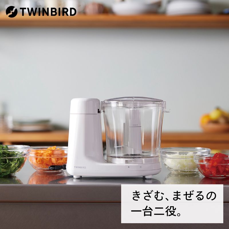 【ふるさと納税】 ツインバード TWINBIRD クッキングチョッパー (KC-4638W)【 ツインバード TWINBIRD ブレンダー 離乳食 みじん切り みじん切り器 台所ツール 便利グッズ 燕三条 新潟県 燕市 】 サムネイル2