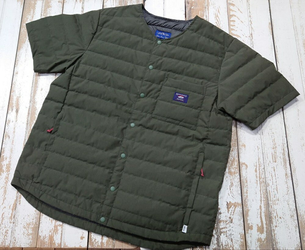 【ふるさと納税】数量限定 Blue Snow White マルニ オリジナル 難燃ダウン Tシャツ オリーブ 無地 M L XL XXL XXXL メンズ レディース アウトドア ダウン トップス アウター 軽量 雪国 難燃 薪ストーブ キャンプ シーズンレス 秋 冬 雪 防寒 日本製 新潟県 妙高市 サムネイル2