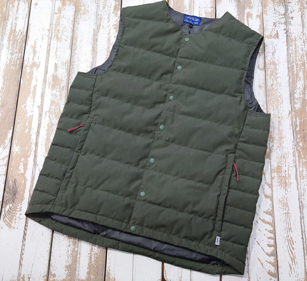 【ふるさと納税】数量限定 ダウンベスト Blue Snow White マルニ オリジナル 難燃 ライトダウンベスト オリーブ アウトドア 軽量 雪国 キャンプ 普段使い シーズンレス サムネイル2