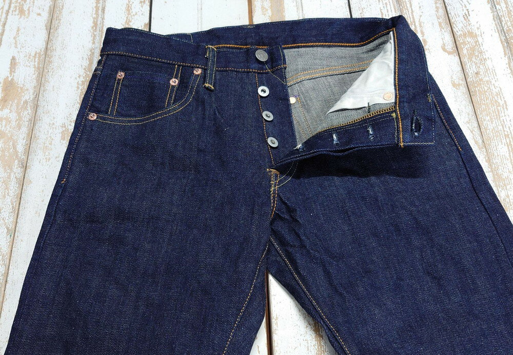 【ふるさと納税】毘沙門天 天然藍ジーンズ BI-24546 IND×BEG タイトストレート 選べる 8サイズ ( W29 ～ W38 ) メンズ パンツ デニム 14.5oz 天然藍デニム タイトフィットストレート カジュアル 上質 穿きやすい シーズンレス 日本製 新潟県 妙高市 サムネイル3