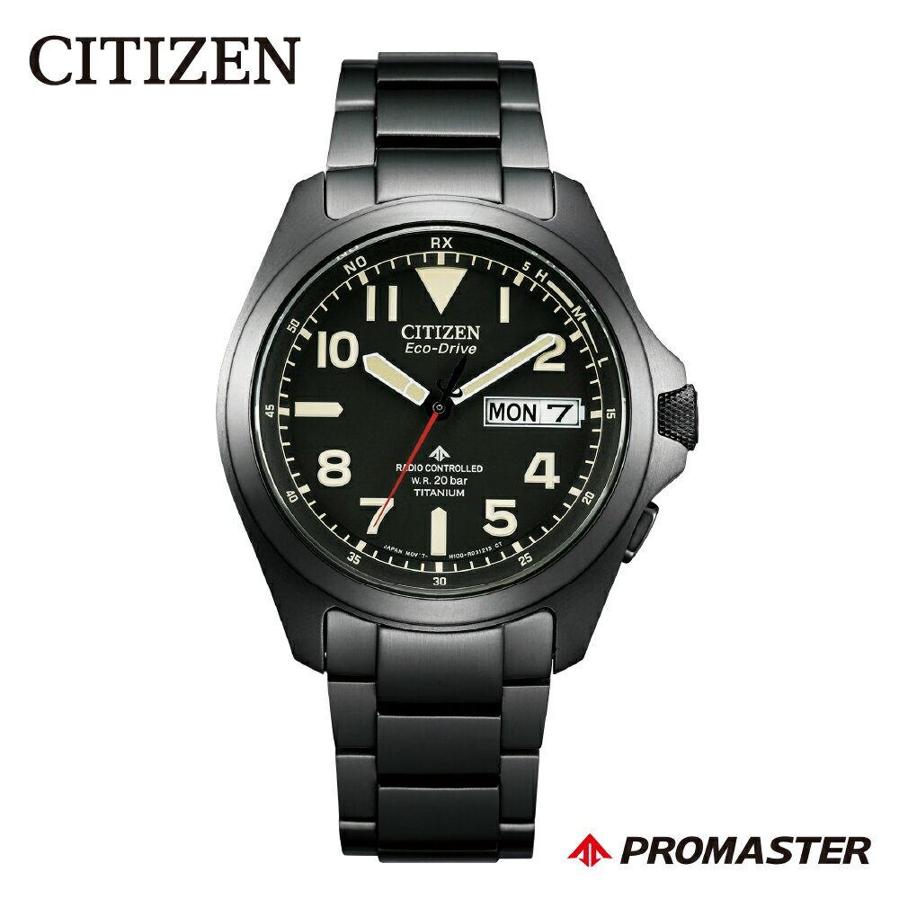 【CITIZEN】プロマスター AT6085-50E シチズン 腕時計 メンズ ブラック LANDシリーズ フィールドウオッチ エコ・ドライブ 電波時計 デイ&デイト 機能 20気圧防水 送料無料 メーカー保証 プレゼント 新潟県 妙高市