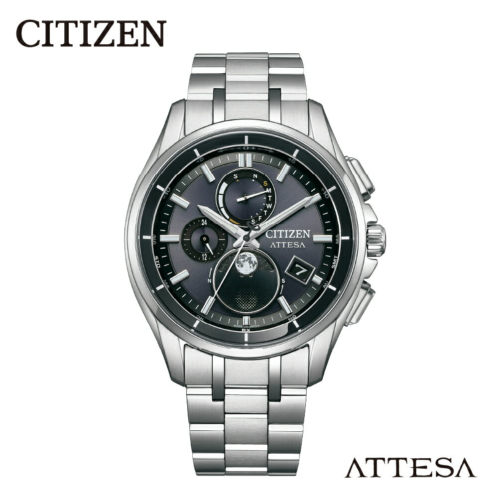 【CITIZEN】アテッサ BY1001-66E シチズン 腕時計 メンズ 光発電 エコ・ドライブ 防水 ムーンフェイズ メーカー保証 新潟県 妙高市