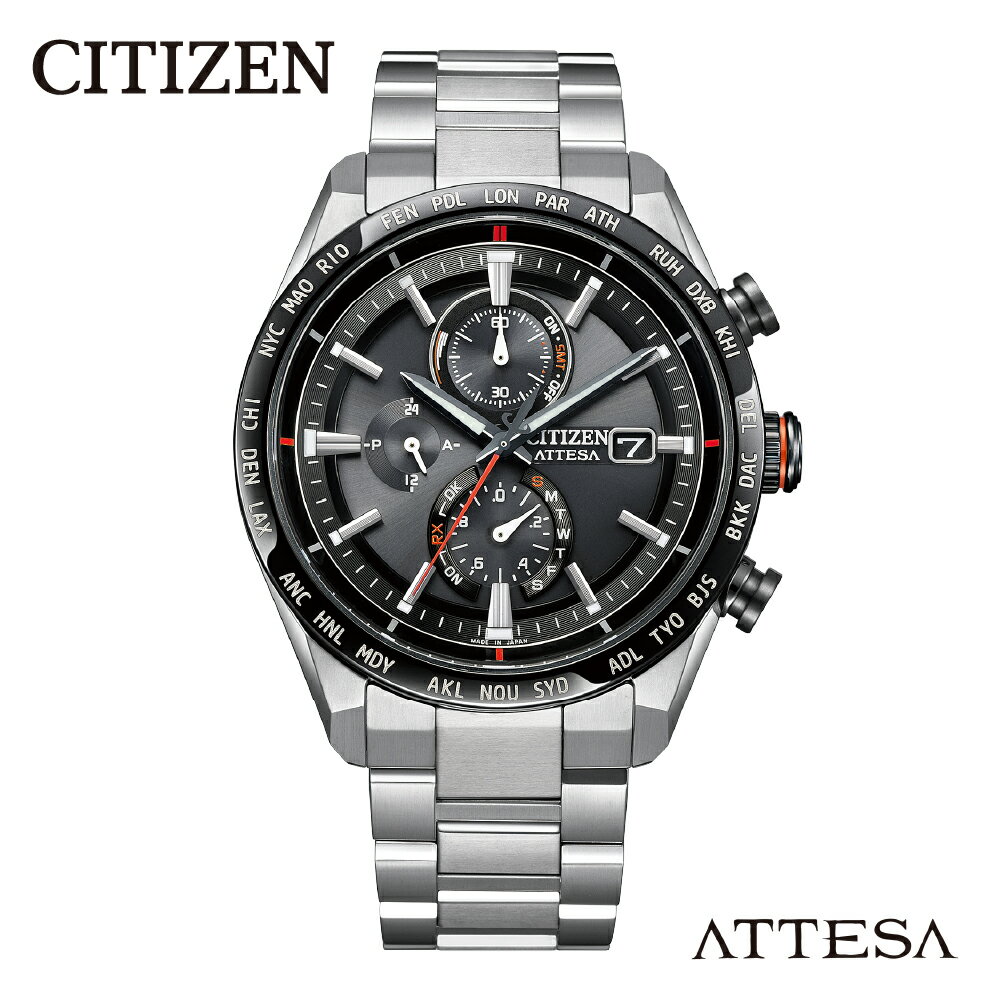 【 CITIZEN 】 アテッサ AT8189-61E シチズン 腕時計 メンズ 電波時計 光発電 エコ・ドライブ 防水 ATTESA メーカー保証 新潟県 妙高市