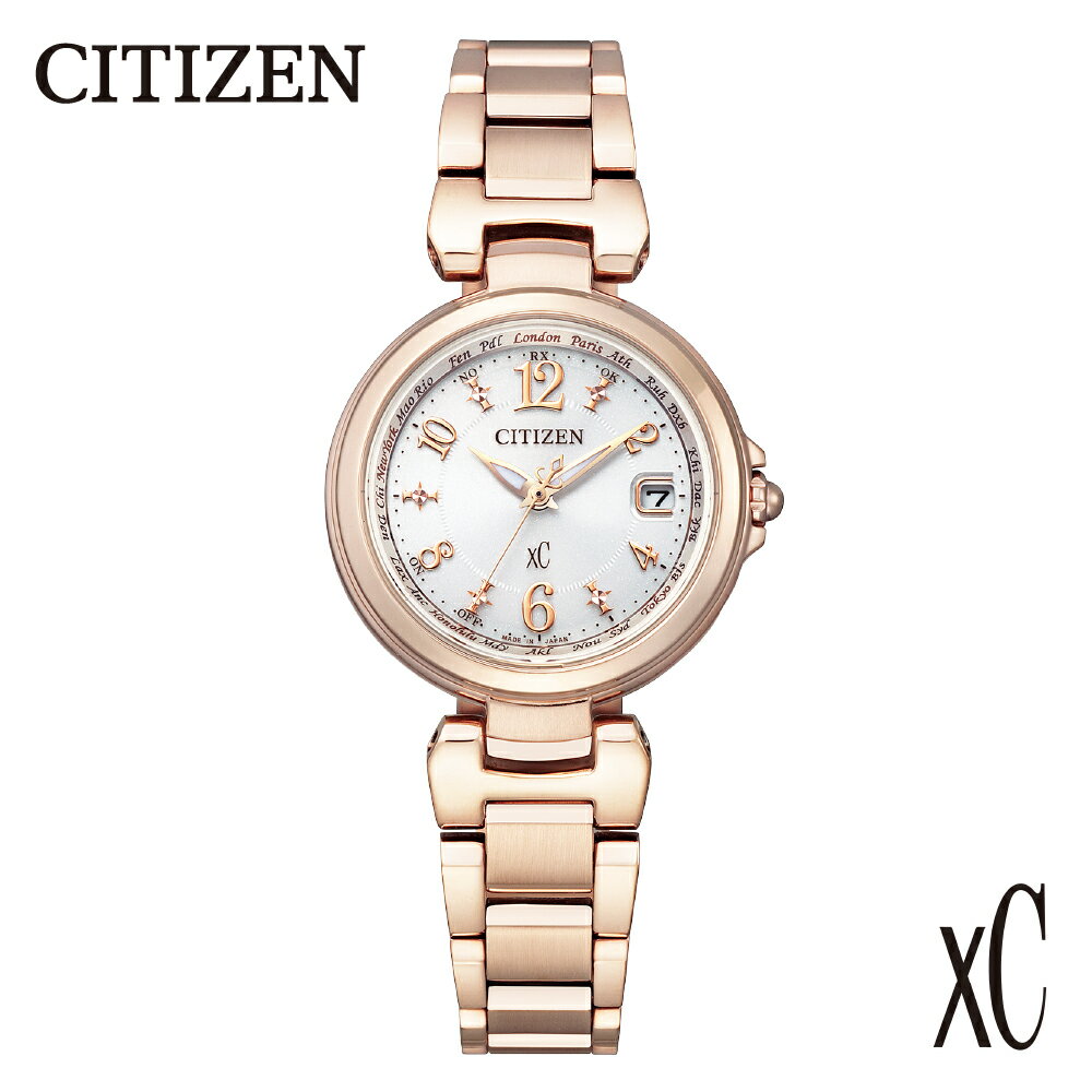 【CITIZEN】 XC ( クロスシー ) EC1037-51A シチズン 腕時計 レディース ピンクゴールド めっき 光発電 エコ・ドライブ 防水 ステンレス サファイアガラス メーカー保証 新潟県 妙高市