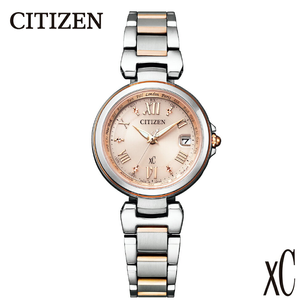 【 CITIZEN 】 クロスシー EC1034-59W シチズン 腕時計 レディース ピンクゴールド 光発電 エコ・ドライブ 防水 ステンレス サファイアガラス メーカー保証 新潟県 妙高市
