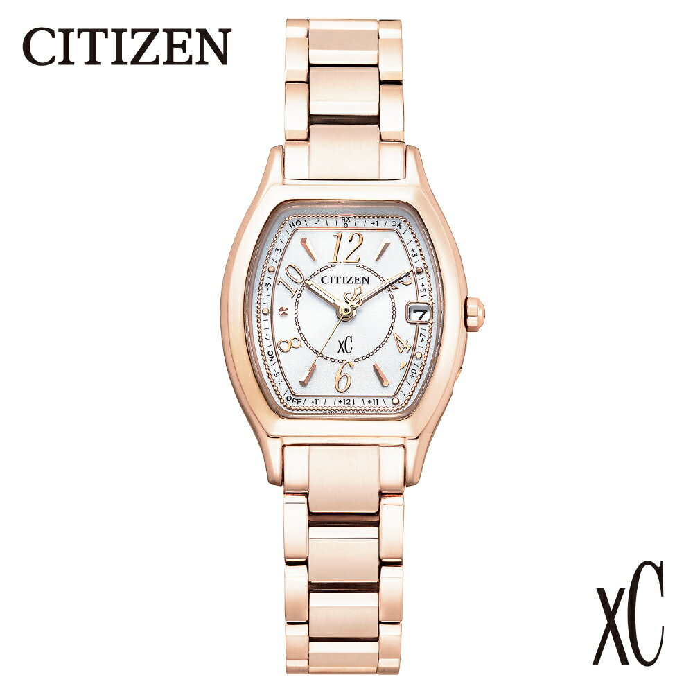 【CITIZEN】 XC (クロスシー) ES9354-69A シチズン 腕時計 レディース ピンクゴールド サクラピンク トノー型 光発電 エコ・ドライブ 防水 サファイアガラス メーカー保証 新潟県 妙高市