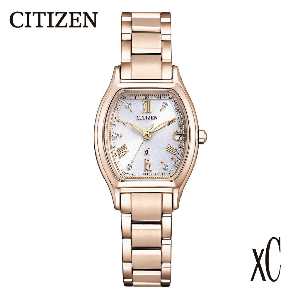 【CITIZEN】 XC (クロスシー) ES9354-69B シチズン 腕時計 レディース ピンクゴールド サクラピンク トノー型 光発電 エコ・ドライブ 防水 サファイアガラス メーカー保証 新潟県 妙高市