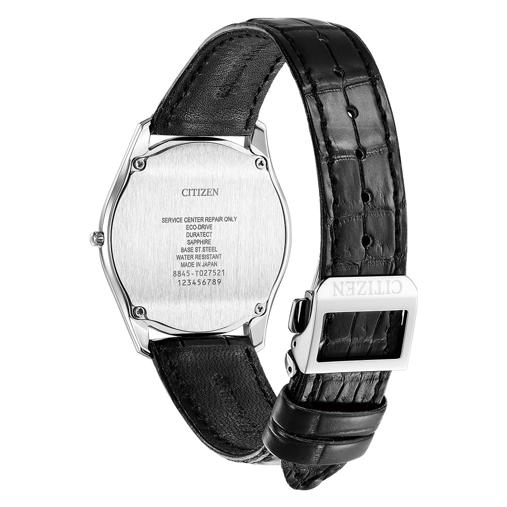 【ふるさと納税】【CITIZEN】エコ・ドライブ ワン AQ5010-01E シチズン 腕時計 メンズ 光発電 エコ・ドライブ ソーラー デュラテクトプラチナ ワニ革 日常生活用防水 球面サファイアガラス フル充電時: 約7ヶ月可動 メーカー保証 新潟県 妙高市 サムネイル2