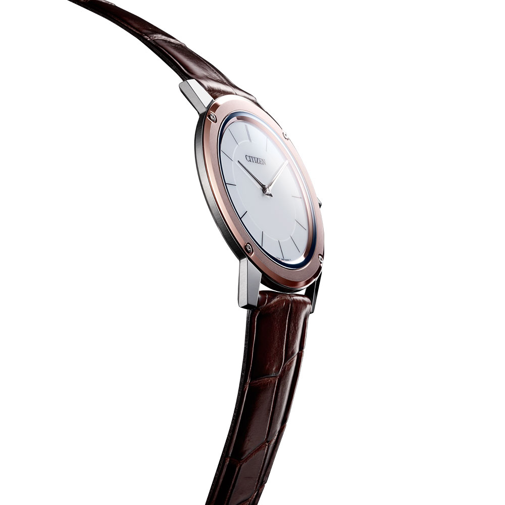 【ふるさと納税】【CITIZEN】エコ・ドライブ ワン AR5026-05A シチズン 腕時計 メンズ 光発電 エコ・ドライブ ソーラー デュラテクトα ワニ革 日常生活用防水 フル充電時: 約1年可動 メーカー保証 新潟県 妙高市 サムネイル2