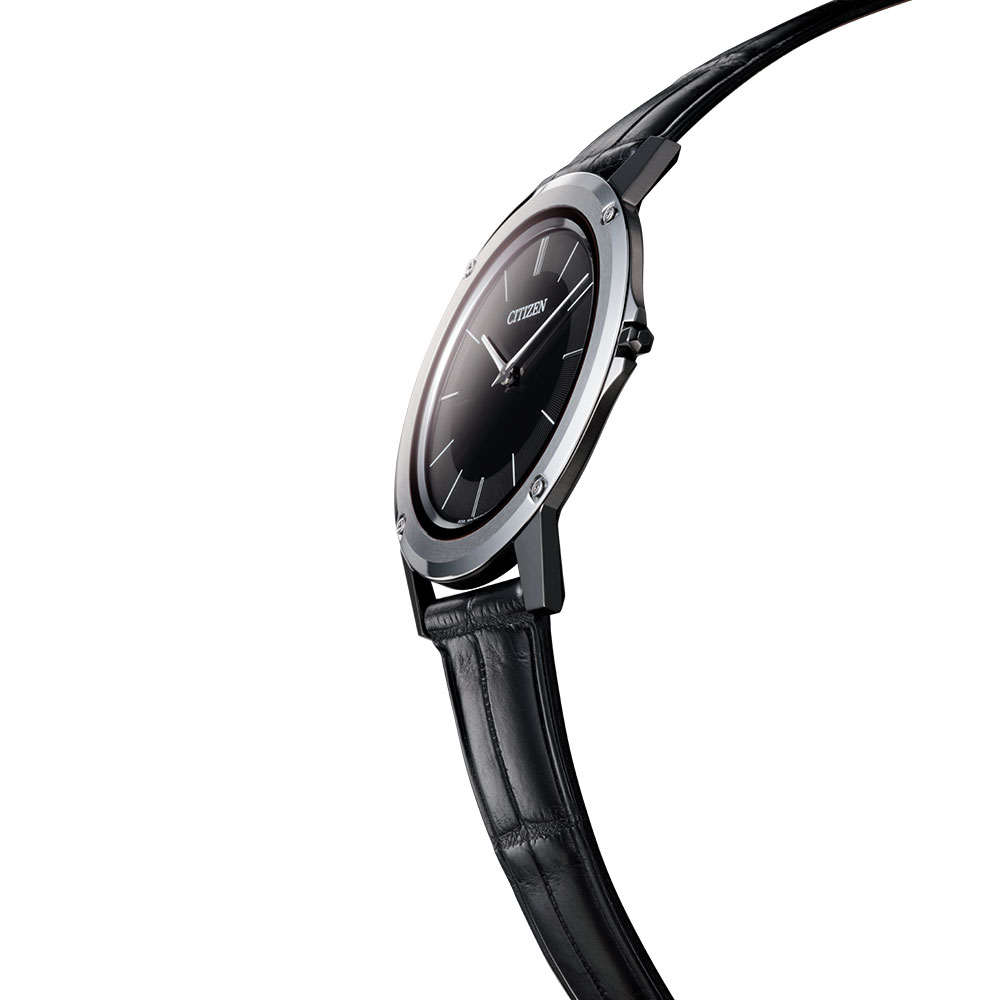 【ふるさと納税】【CITIZEN】エコ・ドライブ ワン AR5024-01E シチズン 腕時計 メンズ 光発電 エコ・ドライブ ソーラー デュラテクトDLC ブラック ワニ革 日常生活用防水 フル充電時: 約1年可動 メーカー保証 新潟県 妙高市 サムネイル3