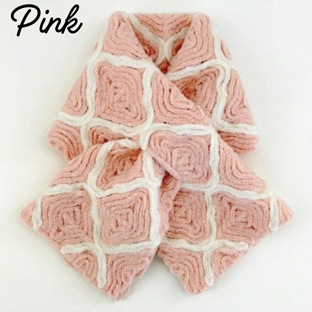 【ふるさと納税】 ショートマフラー モロッカン柄 ウール混 コード刺繍 レディース 日本製 選べるカラー | おしゃれ シンプル マフラー プレゼントギフト 母の日 新潟県 五泉市 有限会社田中刺繍 サムネイル3