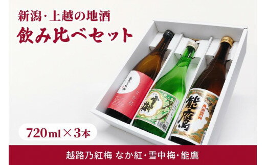 【ふるさと納税】酒 新潟・上越 酒3蔵元 720ml×3本 飲み比べ 日本酒 地酒 限定セット 04 アルコール ギフト　お届け：ご注文後、2～3週間を目途に順次発送いたします。 サムネイル2