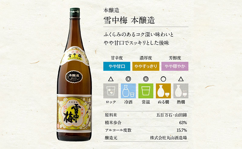 【ふるさと納税】日本酒 雪中梅 本醸造 1.8L 雪中梅 お酒 山田錦 本醸造 おすすめ 酒 ふるさと納税 新潟 新潟県産 にいがた 上越 上越産　お届け：順次発送 サムネイル3