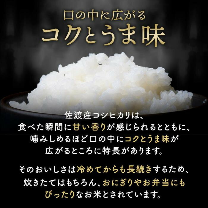【ふるさと納税】令和7年産佐渡産コシヒカリ5kg×1 | お米 こめ 白米 食品 人気 おすすめ 送料無料 - 画像3