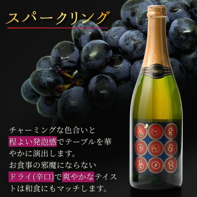 【ふるさと納税】弥彦村産ぶどう　スパークリングワイン　マスカットベイリーA 弥彦　750ml_ドライ 辛口 新潟県 弥彦村産【1465543】 サムネイル2
