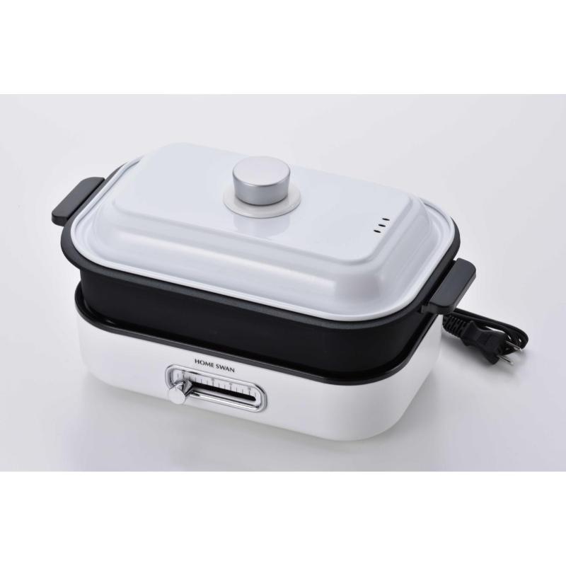 ソロホットプレートたこプレート、鍋付き キッチン用品 調理家電 たこ焼き 焼肉 小型鍋 一人用 一人鍋 卓上