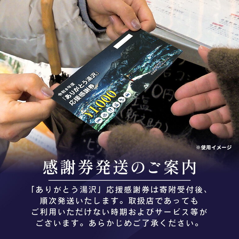 【ふるさと納税】 「ありがとう湯沢」応援感謝券 【3,000円分】｜ 旅行券 クーポン券 割引券 サービス券 旅行 観光 スキー場 温泉 お土産 旅館 ホテル 民宿 レジャー施設 お食事券 地域商品券 リフト券 旅行券 スノーボード チケット 越後湯沢 - 画像3
