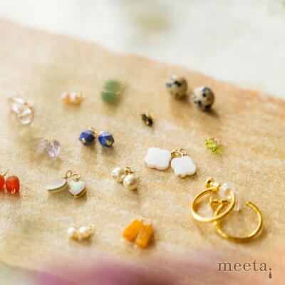 【ふるさと納税】淡水パールとラピスラズリほか天然石12種の着せ替えフープイヤリングセット【配送不可地域：沖縄県】【1479522】 サムネイル2