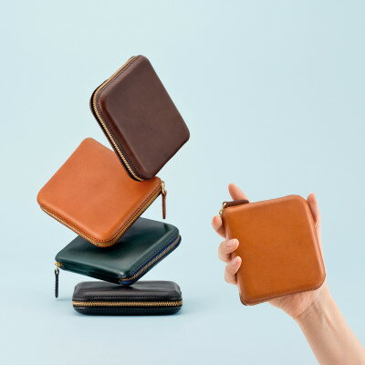 【ふるさと納税】colmの二つ折り財布 ブラウン「手に心地よく馴染む、本革を立体成型してつくった独自の二つ折り財布」【1404285】 サムネイル2