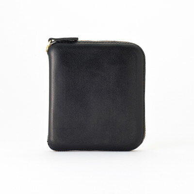 colmの二つ折り財布 ブラック「手に心地よく馴染む、本革を立体成型してつくった独自の二つ折り財布」【1404286】