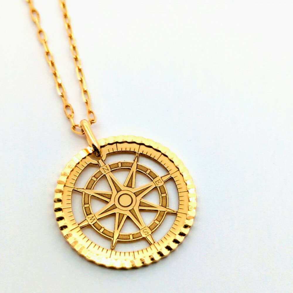 【ふるさと納税】【18金イエローゴールド 羅針盤ペンダントトップ】富山県 富山市 贈り物 おすすめ ギフト 記念 サムネイル2