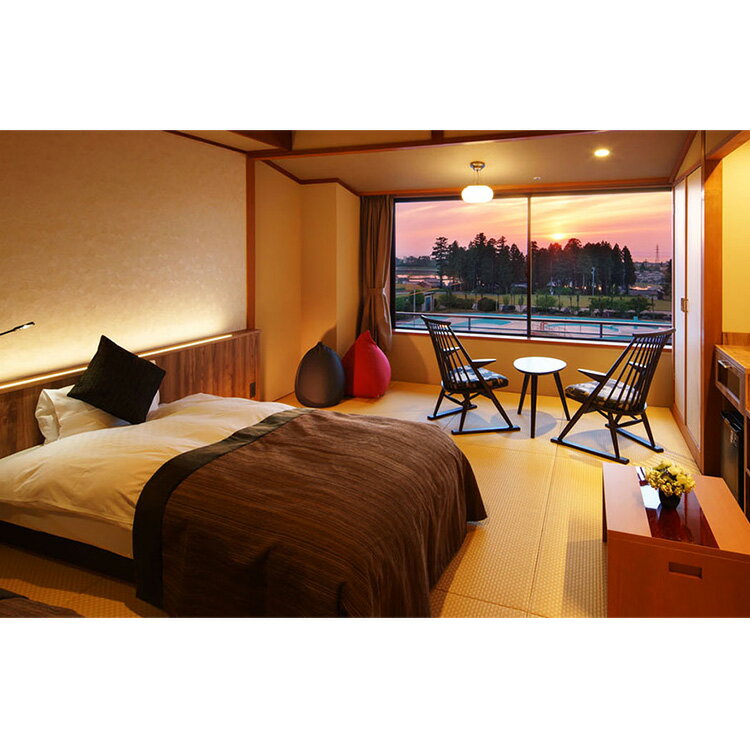 【ふるさと納税】旅行 宿泊券 富山 「にっぽんの温泉100選」 金太郎温泉 峰の界和モダン和室ベッドタイプ 2泊4食 ペア 宿泊 ホテル 観光 金券 北陸 温泉 富山県 ※北海道・沖縄・離島への配送不可 - 画像2