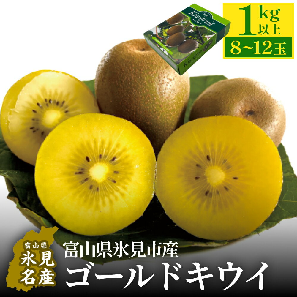 富山県産 ゴールドキウイ 1kg以上（8～12玉）