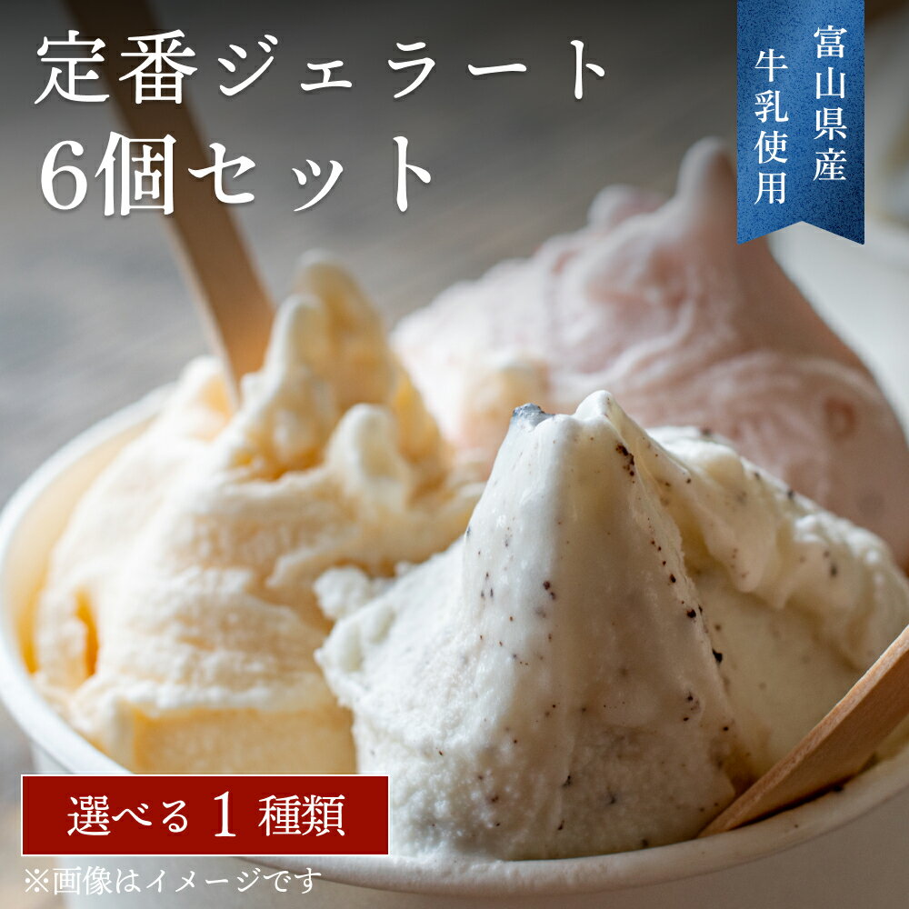 【Himi Gelato】人気ジェラート6個セット（お好きな味1種類） 富山県 氷見市 アイスミルク アイス ピスタチオ ミルク いちご チョコレート 抹茶 チョコチップ