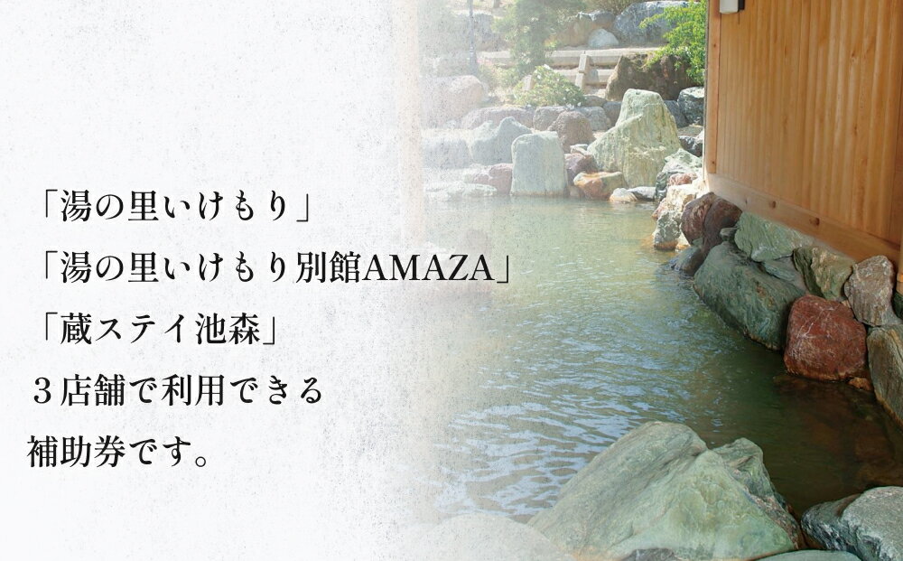 【ふるさと納税】富山県氷見市 湯の里いけもり　利用補助券5,000円分（温泉・宿泊・サウナ・食事） 富山県 氷見市 旅行 観光 宿泊券 宿泊 宿泊券 食事券 クーポン チケット 海鮮 サムネイル2