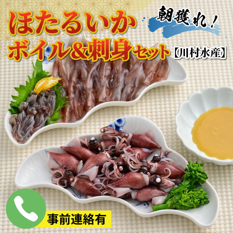 【先行予約】ほたるいか ボイル＆刺身セット【川村水産】【ほたるいか漁解禁】26年3月中旬以降順次発送 鶴瓶の家族に乾杯で放送5.13【能登半島地震復興支援】 / 冷蔵 ボイルホタルイカ ホタルイカ 海鮮 富山 滑川市 名産 観光 旬 期間限定 送料無料 国産