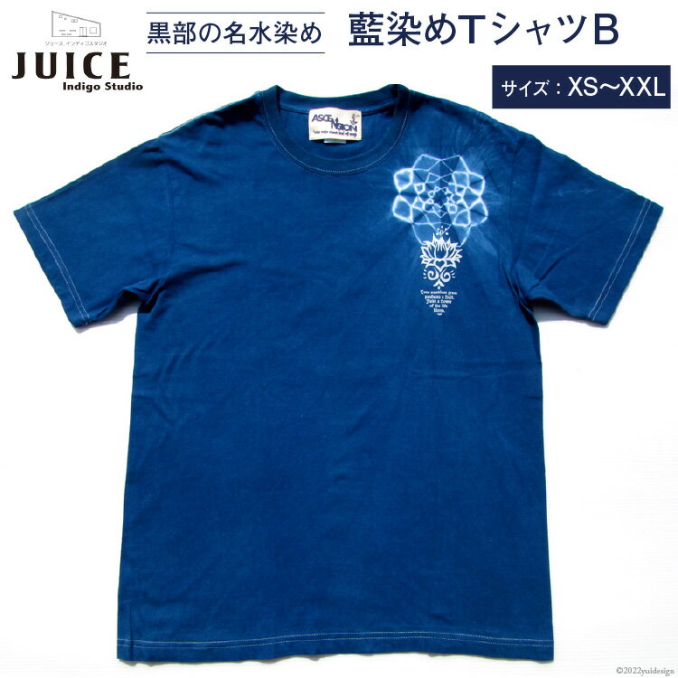 Tシャツ ASCENSION 藍染め タイダイ TシャツB 1枚 ファッション 服 男性 メンズ 女性 レディース 　お届け：※寄附申込がお盆・連休前後の場合や寄附申込が集中した場合は、お届けまでお待たせすることがございます。