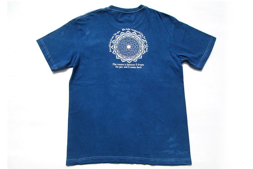 【ふるさと納税】Tシャツ ASCENSION 藍染め タイダイ TシャツB 1枚 ファッション 服 男性 メンズ 女性 レディース 　お届け：※寄附申込がお盆・連休前後の場合や寄附申込が集中した場合は、お届けまでお待たせすることがございます。 サムネイル3