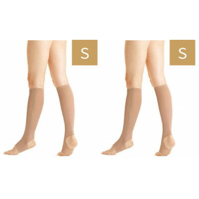 キュッとひきしめレッグシェイパー2枚セット(ベージュ・Sサイズ×2枚)【1289649】