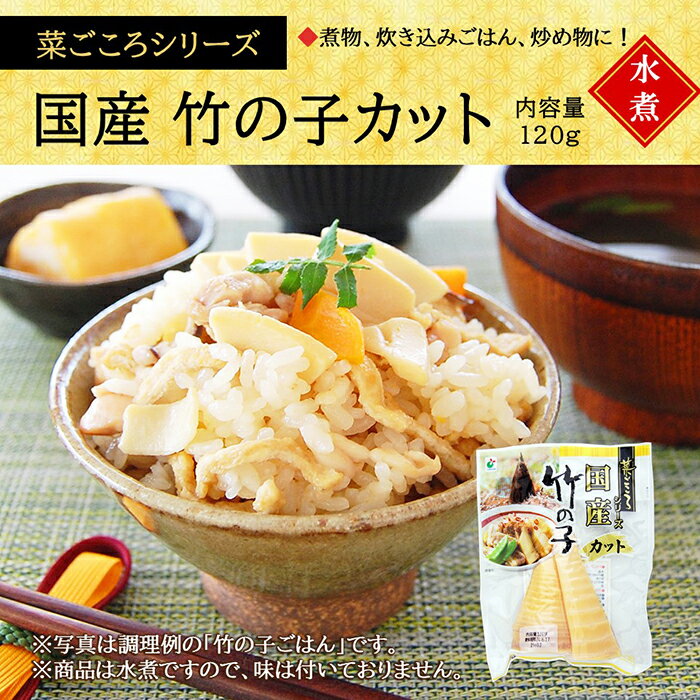 【ふるさと納税】「菜ごころ 国産竹の子カット 120g」×30袋 ※離島への配送不可 - 画像2