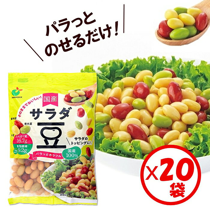 「パラっとカラフル 国産サラダ豆 120g」×20袋 ※離島への配送不可