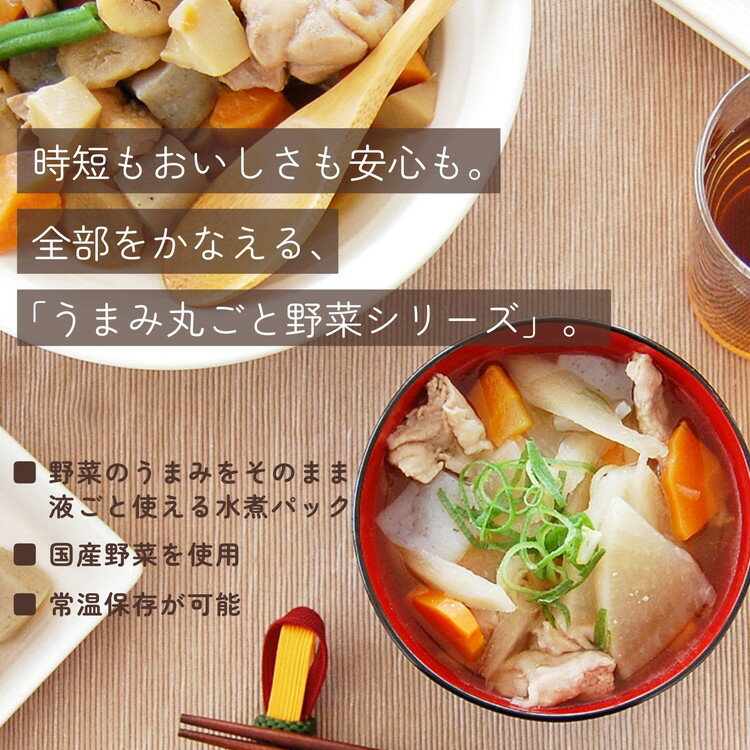 【ふるさと納税】「うまみ丸ごと野菜 国産煮物の具 520g」×15袋 ※離島への配送不可 - 画像3