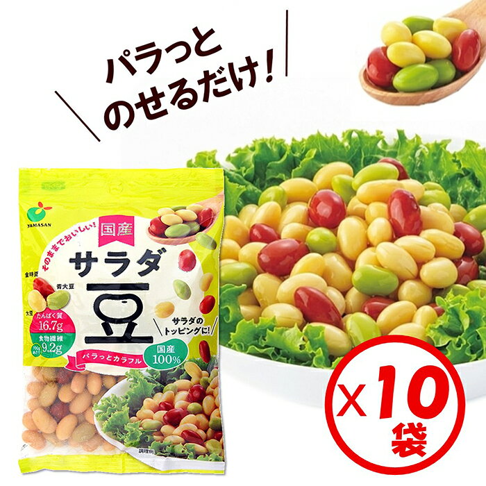 「パラっとカラフル 国産サラダ豆 120g」×10袋 ※離島への配送不可