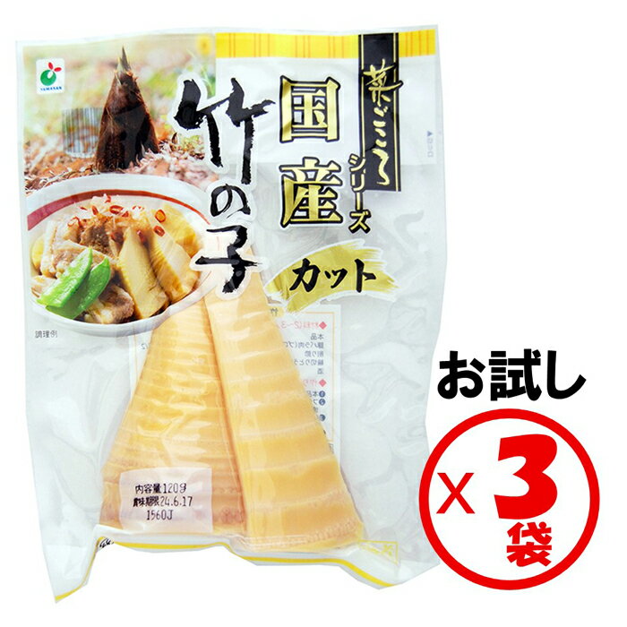 「菜ごころ 国産竹の子カット 120g」×3袋 ※離島への配送不可