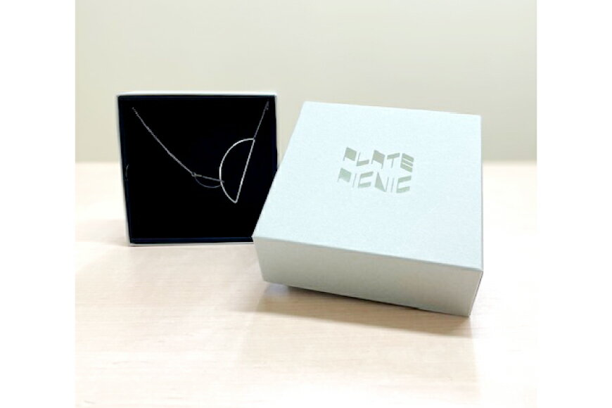 【ふるさと納税】アクセサリー Linked accessories 半円L ネックレス 1本 サージカルステンレス かぶれない 金属アレルギー対応 / 富山プレート / 富山県 上市町 [32280090] サムネイル3