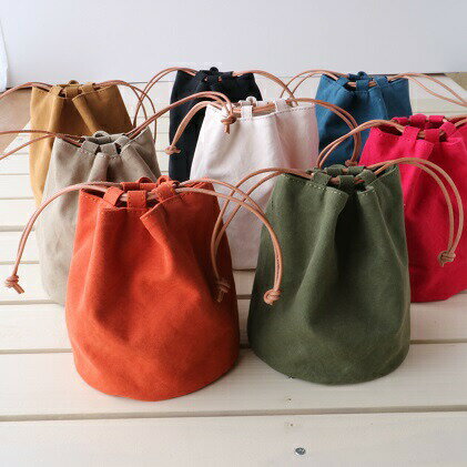 丸底の巾着バッグ M [アトリエSASSA 富山県 朝日町 34310177]