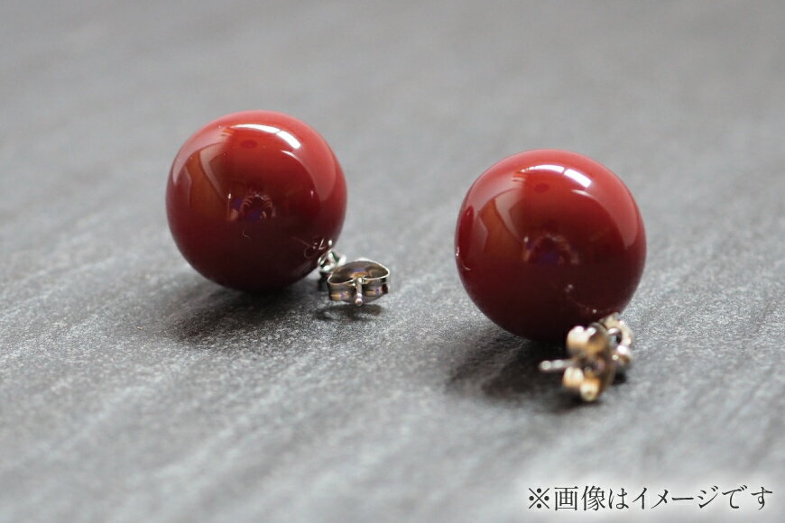 【ふるさと納税】 漆玉赤 ピアス 1対 箱 ラッピング 付 [越久米作 富山県 朝日町 34310303] アクセサリー コシノクメサク 漆 ピアス アクセ おしゃれ メール便 サムネイル3