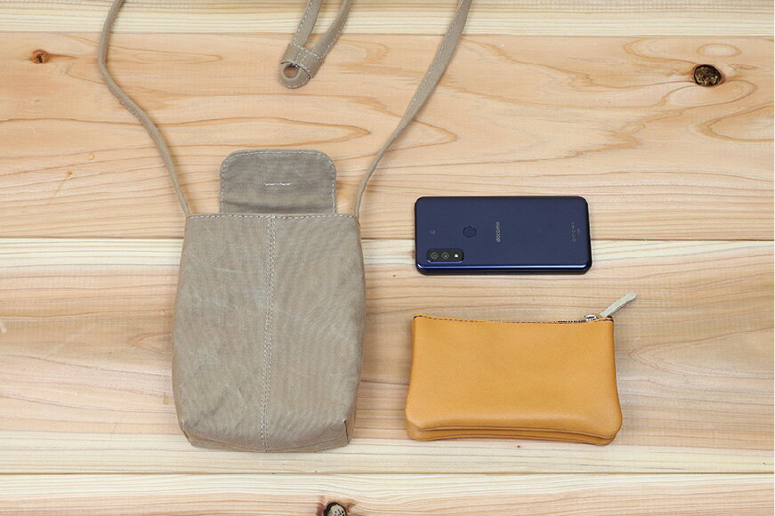 【ふるさと納税】 ポシェット [アトリエSASSA 富山県 朝日町 34310380] ショルダー ショルダーバッグ 鞄 かばん カバン 帆布 革 おしゃれ 手作り シンプル レザー サムネイル2