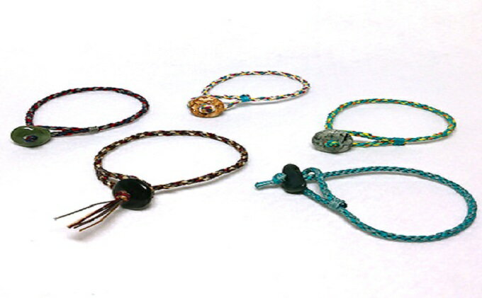 【ふるさと納税】 自然石の組紐ブレスレット / Jinen / 富山県 朝日町 [34310037] サムネイル2