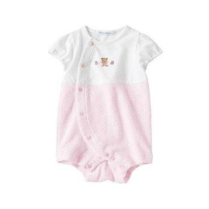 【ふるさと納税】【ファミリア】袖付ロンパス60サイズ（ピンク／ブルー）familiar | 石川 金沢 加賀百万石 加賀 百万石 北陸 北陸復興 北陸支援 サムネイル2