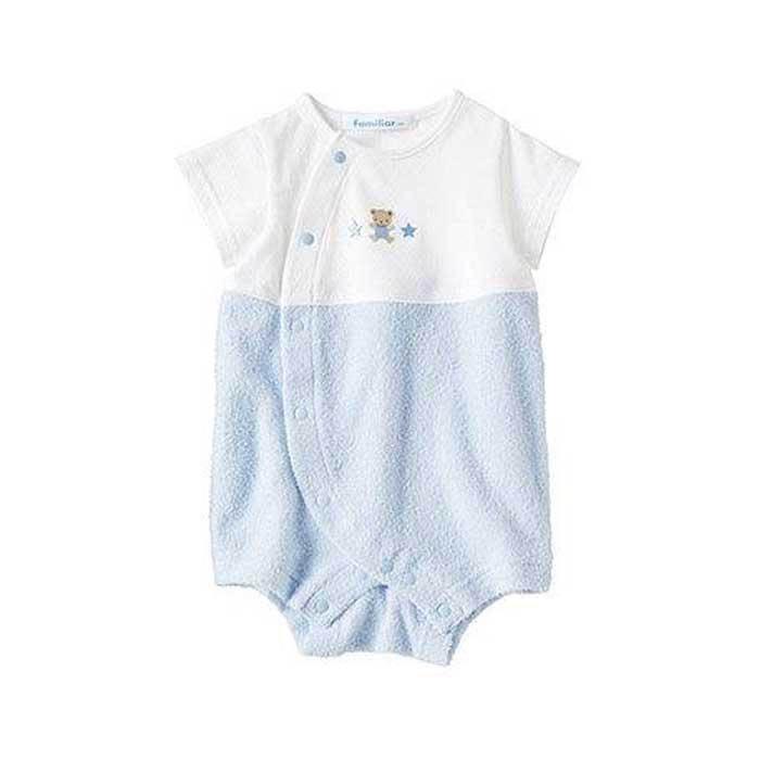 【ふるさと納税】【ファミリア】袖付ロンパス60サイズ（ピンク／ブルー）familiar | 石川 金沢 加賀百万石 加賀 百万石 北陸 北陸復興 北陸支援 サムネイル3