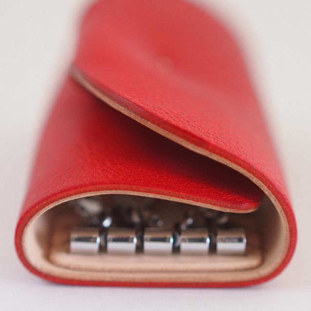 【ふるさと納税】【能登半島地震復興支援】キーケース（4連キーリング付）　本革　ハンドメイド 革 日本製 レザー 手作り | おしゃれ かわいい メンズ レディース プレゼント 石川県 七尾市 能登 サムネイル2